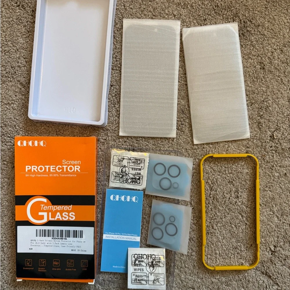 Tempered Glass Screen Protector for iPhone Note:screen protectors in this pack!